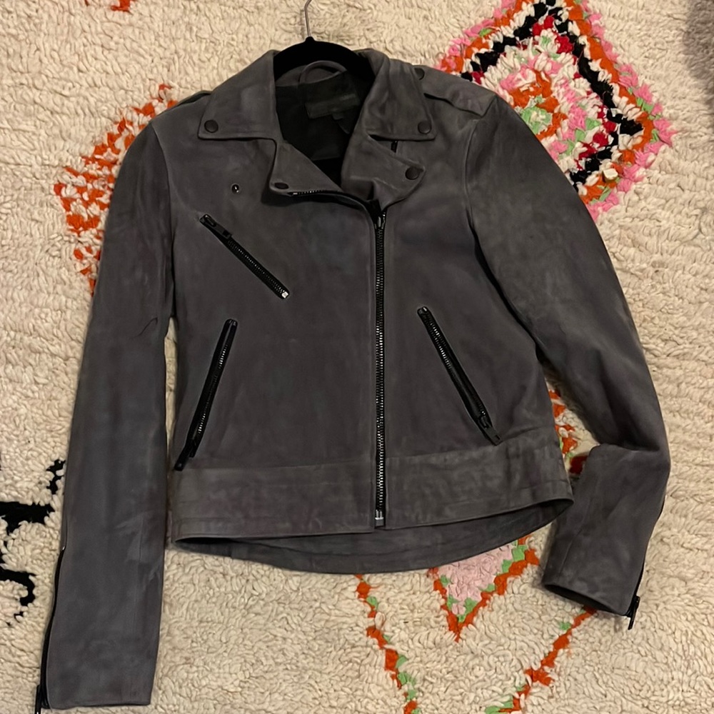 Rag and Bone Suede Bomber